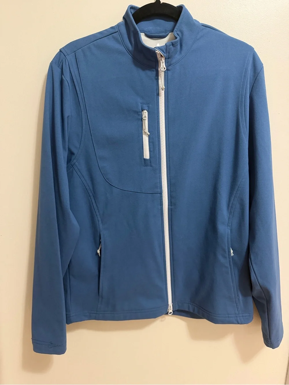 johnnie-O The Fade PREP-FORMANCE Wind Jacket Small Lake Blue Full Zip Golf